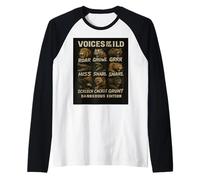 Novità regalo vintage Voices of the Wild in edizione pericolosa. Maglia con Maniche Raglan