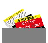 Novità Scherzo Parkbuden -Comedic Violazioni del traffico | 50 X Divertenti Carte di Infortuni Parcheggio Con Diversi Motivi di Violazione, Parcheggio Ridicolo, Carte di Lesioni Parcheggio Per Adulti