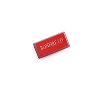 Novità Shine Through Keycaps ABS Etched Souls 3 nero rosso per tastiera meccanica entrare backspace Barra spaziatrice you died Bonfire Lit Heir of Fire Destroyed Lord of Cinder Fallen (Red BS Bonfire