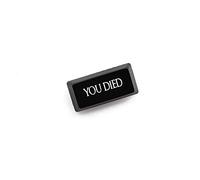 Novità Shine Through Keycaps ABS Etched Souls 3 nero rosso per tastiera meccanica entrare backspace Barra spaziatrice you died Bonfire Lit Heir of Fire Destroyed Lord of Cinder Fallen (Black BS U Died