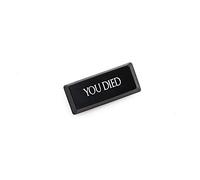 Novità Shine Through Keycaps ABS Etched Souls 3 nero rosso per tastiera meccanica entrare backspace Barra spaziatrice you died Bonfire Lit Heir of Fire Destroyed Lord of Cinder Fallen (Black Enter U