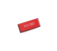 Novità Shine Through Keycaps ABS Etched Souls 3 nero rosso per tastiera meccanica entrare backspace Barra spaziatrice you died Bonfire Lit Heir of Fire Destroyed Lord of Cinder Fallen (Red Enter U