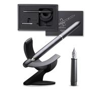 novium Hoverpen Future - Penna stilografica fluttuante, Deep Black | Levitazione magnetica, ricarica Schmidt, design futuristico ispirato allo spazio, idea regalo di lusso