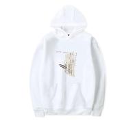 Novo Amor - Felpa con cappuccio a maniche lunghe con grafica Merch Cube, alla moda, per fan del merch tour, album, abbigliamento casual per uomo e donna, bianco, L