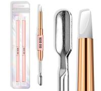 NOVO OVO 2 pezzi Double End Multiple Use Nail Pen Set per unghie Poly Gel con doppia forma, antiaderenti Polygel e Builder, per unghie di mano e piedi, salone di attrezzi, fai da te manicure pedicure