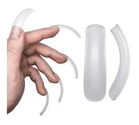 NOVO OVO Kit di extension per unghie finte in gel a copertura completa, extra curve, quadrate, spesse, lunghe, XL, XXL, in acrilico, trasparenti, morbide, 12 misure, 240 pezzi (Queen Square Pro)