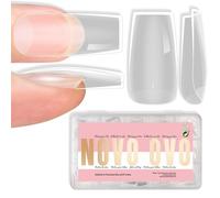 NOVO OVO Medio Square Nail Tips Extra Thick Press on No C Curve, Estensione unghie finte copertura completa unghie acrilico manicure salon fai da te x 14 misure
