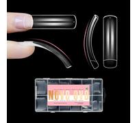 NOVO OVO Semi-copertura, punte curve per unghie chiodate quadrate, gel morbido x XL XXL Hawk Curve Claw Y2K, unghie finte trasparenti morbide francesi, 12 misure, 240 pezzi