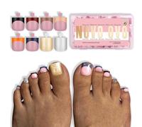 NOVO OVO Toe Nail Tips Press on French Tip 8 colori invernali misti rosa berry, unghie quadrate affilate, extension in gel morbido per unghie finte, top coat x 15 misure, 240 pezzi
