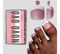 NOVO OVO Unghie per piedi da incollare, unghie artificiali, punta per unghie finte, gel morbido full cover toenail tips set, unghie per piedi x 15 misure, 360 pezzi