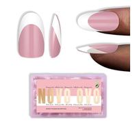 NOVO OVO White French Tip Ovale Nail Tips Press on BERRY PINK, punte ovali extra spesse per unghie artificiali, in acrilico, richiede un top coat, per fai da te x 15 misure, 240 pezzi