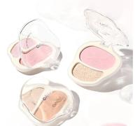 NOVO - Sweet Encounter Highlighter Blush Palette - 3 Types 02# Mermaid Romance - 5.6g