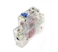 NOVOCE Interruttore DZ47-63 1p DC6A 10A 16A 20A 25A 32A 40A 50A 63A Interruttore DC250V Trasparente (Size : DZ47-63 C6)