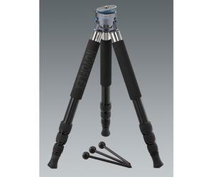 Novoflex treppiede a 3 gambe c. Cupola, gambe compatte a 4 segmenti in fibra di carbonio, 3 mini gambe intercambiabili e borsa per treppiede