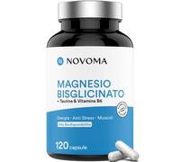 NOVOMA Magnesio Completo Magnesio Bisglicinato Con Taurina e Vitamina B6