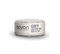 Novon Color Wax - 02 grigio - 100 ml - cera colorante Silver Ash Wax - Cera per capelli - Effetti - Cera colorata
