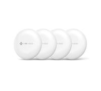 NOVOO Air Smart Tracker Tag per Apple & Google Find My, Mini Localizzatore Bluetooth con Allarme Forte 80dB, Batteria Sostituibile, Etichetta Localizzatore per Chiavi/Passaporto/Valigie/Bagni, 4 PCS