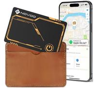 NOVOO Air Tag Card Wallet Tracker Card compatibile con Apple Find My (solo iOS) Bluetooth Tracker per bagagli, ricerca chiavi, valigia, passaporti Smarttag, durata della batteria 6 anni