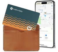 NOVOO Air Tag Carta Wallet Tracker Card Sottile 1,6 mm Trova Portafogli Compatibile con Apple Dov'è? APP (Solo iOS, Android Non Supportato) Trova Oggetti per Valigie da Viaggio/Portafoglio/Valigia