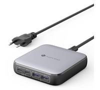 NOVOO C da Tavolo Caricatore GaN a 4 Porte, Caricatore C da 65 W con 2 C e 2 A (65 W Max), Supporta PD PPS per MacBook Pro/Air, Laptop C, iPhone 15/14, Galaxy S23, iPad