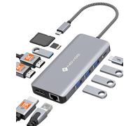 NOVOO Dock USB-C 11-in-1, 2 HDMI 4K 60Hz, DP 4K 120Hz, PD 100W