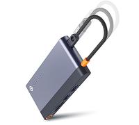 NOVOO Docking Station USB C Hub Dual HDMI 8 in 1 Adattatore con, 2 HDMI, Gigabit Ethernet, PD 100 W, 2 USB A, lettore di schede SD&TF per MacBook Air/Pro M2, Dell, XPS 15, HP, Lenovo e molto altro