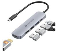 NOVOO Hub USB-C, HDMI 4K, 3 Porte USB, per Macbook