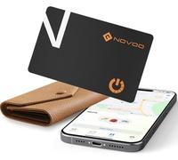 NOVOO Portafoglio sottile tracker carta portafogli air tag compatibile con Apple Find My (solo iOS), oggetti Item Finder per etichette bagagli, telefoni cellulari, passaporti