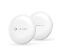 NOVOO Smart Tag, Etichetta Bluetooth per Apple & Google Find My, Allarme 80dB, Impermeabile IPX5, Batteria Sostituibile, Perfetto per Chiavi, Valigie E Borse, 2 Pacchetti