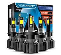NOVSIGHT Faro per auto a LED H1 H3 H4 H7 H11 H8 H9 H13 9005 9006 9007 9003 72W 10000LM 6000K Faro automatico Fendinebbia Lampadine