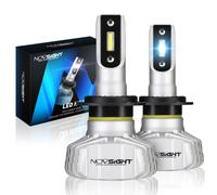 NOVSIGHT Faro per auto H4 Fascio Hi/Lo LED H7 H1 H3 H8 H9 H11 H13 9005 9006 9007 50W 10000lm 6500K Faro automatico Fendinebbia Lampadine