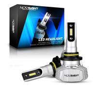 NOVSIGHT H4 H7 H11 H1 LED 9005/HB3 9006/HB4 H13 9007 H3 H8 10000Lm Lampadine per fari auto Fendinebbia Bianco 6500K 12V 24V