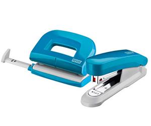 Novus 020 - 1874 - Set da scrivania Twin Set Cucitrice con perforatrice e 15/E 210, nero