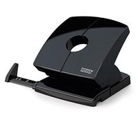 Novus 025 - 0614 perforatore, guida di scorrimento con formato predefiniti, interamente in metallo con kunstoffummanteltem Oberteil, 30 fogli, nero
