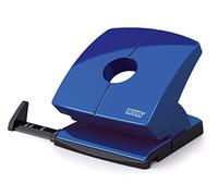 Novus 025 - 0616 perforatore, guida di scorrimento con formato predefiniti, interamente in metallo con kunstoffummanteltem Oberteil, 30 fogli, blu