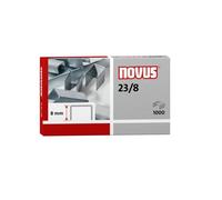 NOVUS 23/8 Super Scatola da 1000 graffette 23/8 Zincate per il massimo spessore NEW