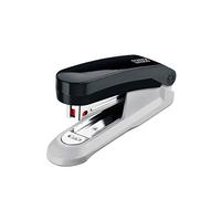 Novus E 15 - Cucitrice compatta con levapunti integrato, capacità 15 fogli, colore: Nero/Grigio