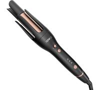 NOVUS Ferro arricciacapelli automatico, bacchetta rotante in ceramica antiscottatura, sterzo regolabile, spegnimento automatico di 30 minuti, 3 impostazioni di temperatura, non adatto a capelli corti