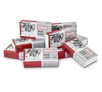 Novus Graffette per Cucitrice Ufficio HK 24/6 DIN Super, 100 Scatole da 1000 Punti Graffetti)