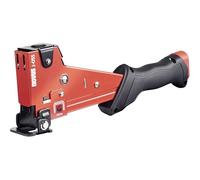 Novus J-055 - Graffettatrice professionale per martello, ricarica rapida, protezione superficiale, max 175 graffette, 6-14 mm, colore: Rosso