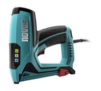 Novus Spillatrice elettrica J-150 (per graffette a filo fine fino a 14 mm e chiodi fino a 16 mm e graffette a martello H, peso: 1,6 kg, colore blu, pinzatrice a mano, pistola per spillatrice) 031-0360