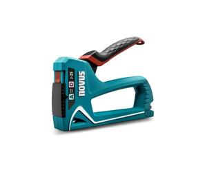 Novus J-25 - Puntatrice per filo fine e filo piatto da 4 a 10 mm e graffetta a martello G e H, pistola a spillatrice, Profitacker 030-0468