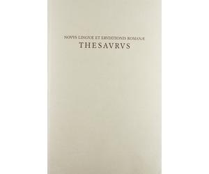 Novus Linguae Et Eruditionis Romanae Thesaurus - [La Scuola di Pitagora]