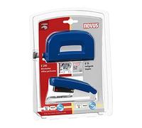 NOVUS Office Desk Accessory Set: (NOVUS Twinset E - 15 / E 210 u Stapler Blue.