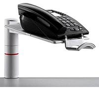 Novus PhoneMaster - Supporto per telefono fisso, colore grigio chiaro, 17 x 26 cm