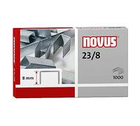 NOVUS 23/8 Super Scatola da 1000 graffette 23/8 Zincate per il massimo spessore NEW