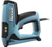 Novus Spillatrice elettrica J-120 (per fermagli a filo fine fino a 14 mm e chiodi fino a 16 mm, peso: 1,4 kg, colore blu, tacker, pistola per spillatrice) 031-0362