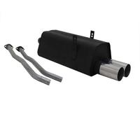 Novus Sportauspuff Adatto Per BMW E36 325I (3/B) 2X76 Mm RL Design