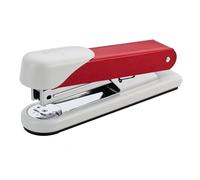 NOVUS Stabil - Cucitrice da scrivania, per 30 fogli/65 mm di spessore, colore: Rosso