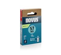 NOVUS TOOLS Dadi per rivetti ciechi in acciaio, diametro 6,9 mm, filettatura M5, lunghezza 13 mm, 20 dadi rivetti, lunghezza morsetto 0,5 - 2,5 mm, ideale per fissaggio in lamiere di acciaio e